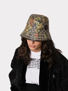 NWT Authentic Gucci Fisherman Bucket Hat w/ Fedora Flora